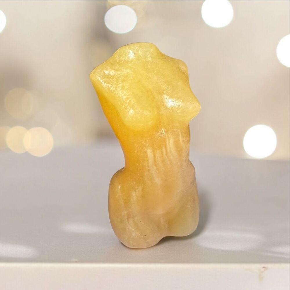 Yellow Calcite Crystal Female‎ Body